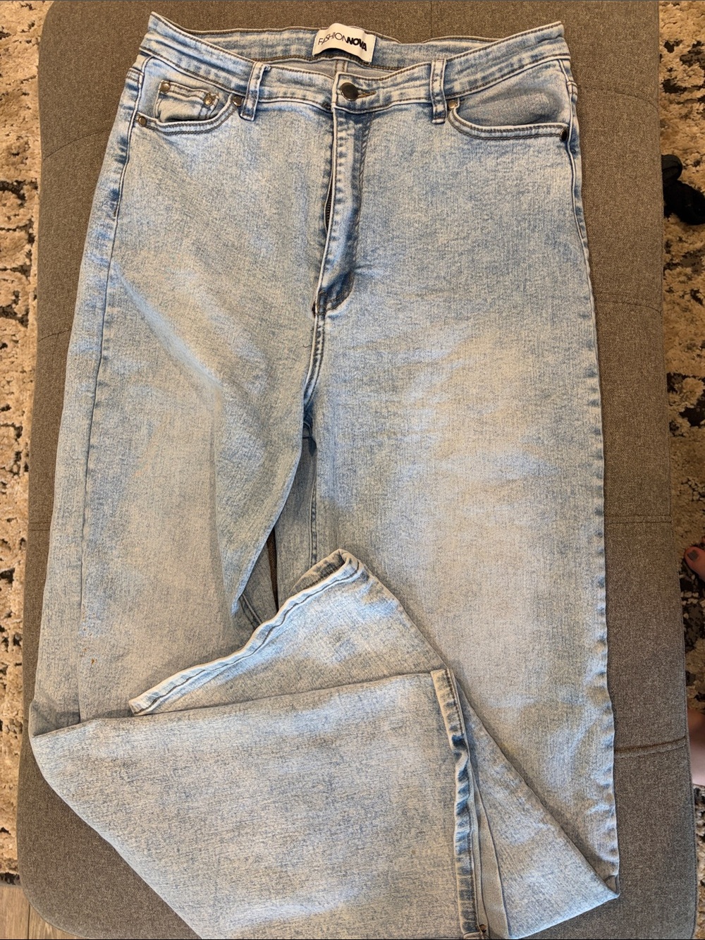 Fashion Nova Light Blue Relaxed Men's Jeans